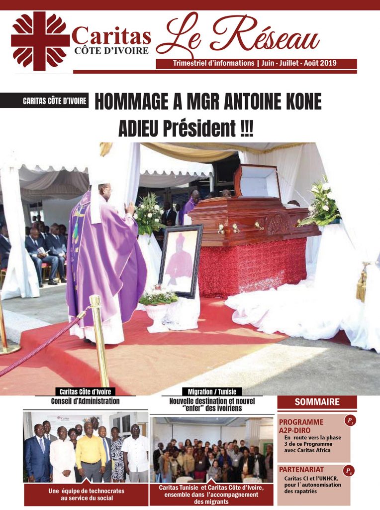 Caritas CI Magazine LE RESEAU Juin - Juillet - Août 2019